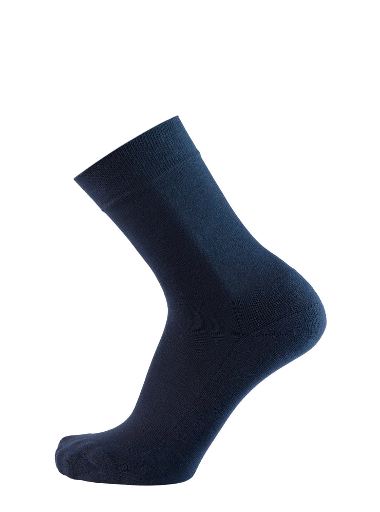 Calza casual mezza gamba con soletta in spugna - blu