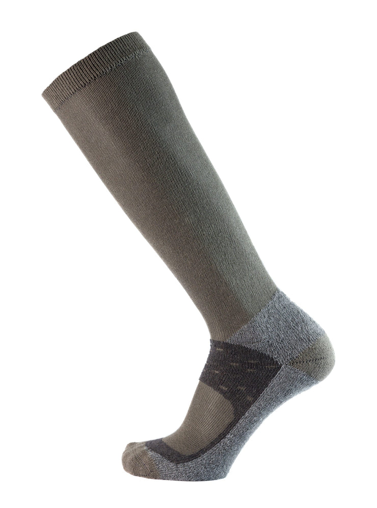 Calza gambaletto da trekking in Coolmax rinforzato - grigio tortora